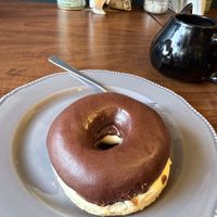 Boston cream doughnut    at Black Rabbit in Edinburgh