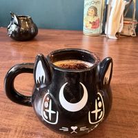 Vanilla hot chocolate    at Black Rabbit in Edinburgh