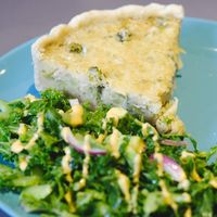 Quiche at Black Rabbit in Edinburgh