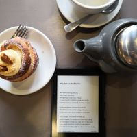 Cruffin and tea at Black Rabbit in Edinburgh