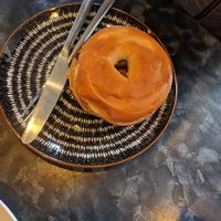 PBJ & banana bagel at Black Rabbit in Edinburgh