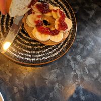 PBJ & banana bagel at Black Rabbit in Edinburgh