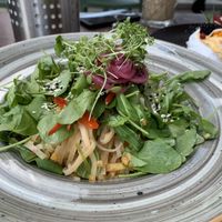 Spicy rice noodle salad  at Kivi Paber Käärid in Tallinn