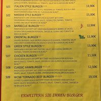 2023 menu with updated prices  at Sarah's Mediterranean Secret in Heringsdorf
