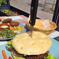 Falafel Burger at Sarah's Mediterranean Secret in Heringsdorf