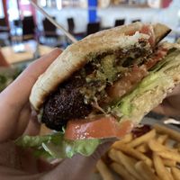 Veganer Burger   at Sarah's Mediterranean Secret in Heringsdorf
