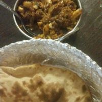 Vegan Main and Bread: Gobhi Mushroom Do Piaza at Royal Sweets Cafe in Blacktown