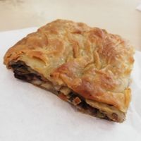 Mushroom and vegetables pastry at Greek Artisan Pastries in Edinburgh