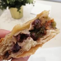 Mushroom and vegetables pastry at Greek Artisan Pastries in Edinburgh