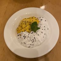 Mango sticky rice  at Aloy Modern Thai in Denver