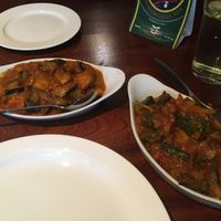 Aloo Bhanta and Bhindi Fry  at Everest Nepalese in Oxford