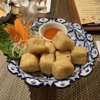 Deep fried beancurd (tofu) - vegan & gf   at Thai Cottage in Berkhamsted