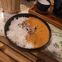 Vegan Cashew curry at Dobrá Cajovna in Kutna Hora