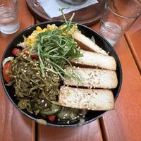 Vegan Poke bowl  at Dobrá Cajovna in Kutna Hora