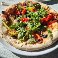 Sicilian pizza at On The Waterfront in Exeter