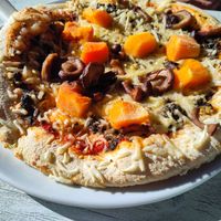 Woodland wonder pizza at On The Waterfront in Exeter
