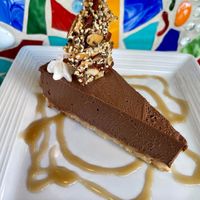 Vegan Chocolate Pie with Quinoa, Sesame Seed, Almond Chia Brittle at Vin'tij in Miramar Beach