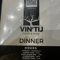 Menu  at Vin'tij in Miramar Beach