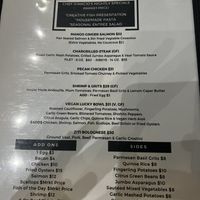 Menu  at Vin'tij in Miramar Beach