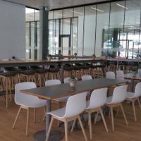 Indoor seating at Flavour Kitchen in Bern