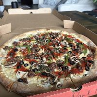 Nice pie! Awesome crust    at Salvatore's Tomato Pies in Madison