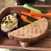 Hummus vegan starter  at The Botanist in Bath
