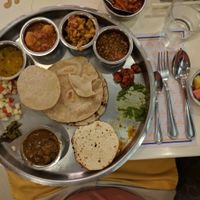 Vegan Thali at Samrat Veg Restaurant in Mumbai