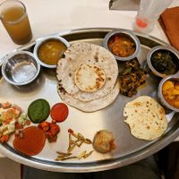 Thali at Samrat Veg Restaurant in Mumbai