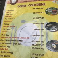 Menu at Tofu Restaurant & Coffee in Hoi An