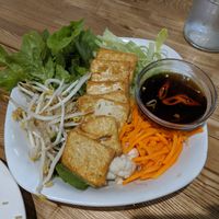 Rice noodle salad (make sure to ask for Vegan sauce) at d'Viet House Korean BBQ Grill in Airlie Beach
