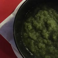 Green gazpacho  at La Calcina in Venice