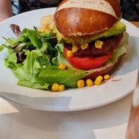 Beyond meat Burger- very tastfully at Hosteria del Mercato in Rome