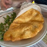 Pizza fritta Margherita ma con sostituzione della mozzarella di riso  🌾  at Rossopomodoro - Santa Lucia in Venice