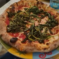 Vegan margherita with friarielli at Rossopomodoro - Santa Lucia in Venice