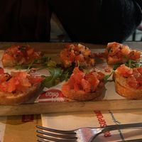 We ordered all tomato cicchetti, rather than the mixed plate.  at Rossopomodoro - Santa Lucia in Venice