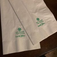 The napkins at Liberty Burger in Dallas