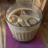 maple syrup coffee  at Maitrea in Prague