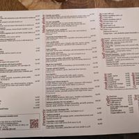 Menu at Maitrea in Prague