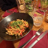 Udon noodles   at Maitrea in Prague