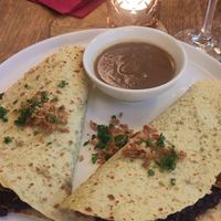 Potato pancakes at Maitrea in Prague