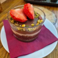 Dubai choc dessert at Maitrea in Prague