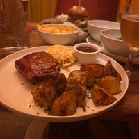 The BBQ vegan ribs. Also great texture and flavor. A little bit more on the sweet side. But still fenomenal. at Maitrea in Prague