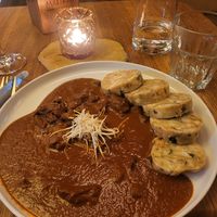 Beer goulash at Maitrea in Prague