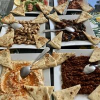 Vegan mezze  at Lemon Tree Restaurant  in Bedford