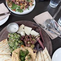 Mediterranean platter #Veganuary at Panama 66 in San Diego