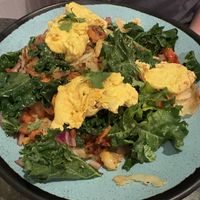 vegan hash with soyrizo  at The Trails Eatery in San Diego