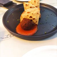 Lentils balls at Marmitta in Paros