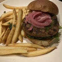 Beyond Meat Burger  at Karl Strauss Brewing Company in Carlsbad