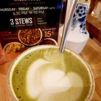 Matcha late (coconut) at Greenwoods - Keizersgracht in Amsterdam
