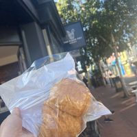 Vegan pain au chocolat and a plain croissant   at The Flour Pot Bakery in Brighton